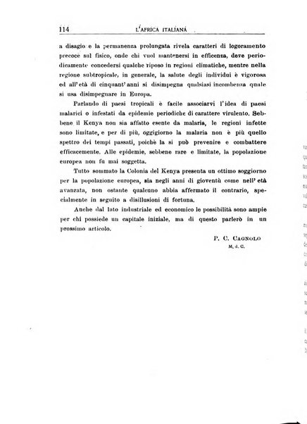 L'Africa italiana bollettino della Società africana d'Italia