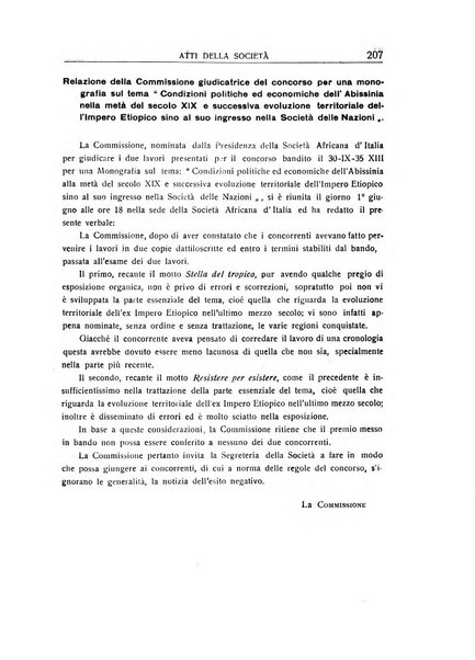 L'Africa italiana bollettino della Società africana d'Italia