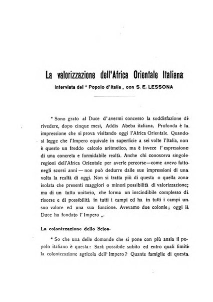 L'Africa italiana bollettino della Società africana d'Italia