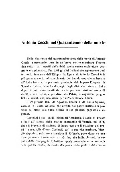 L'Africa italiana bollettino della Società africana d'Italia