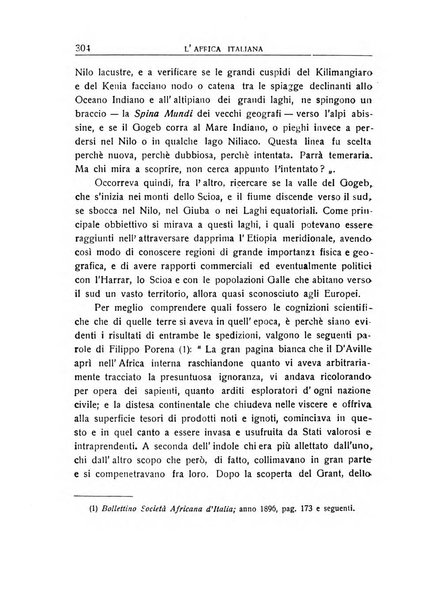 L'Africa italiana bollettino della Società africana d'Italia