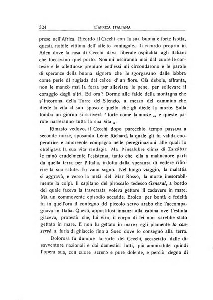 L'Africa italiana bollettino della Società africana d'Italia