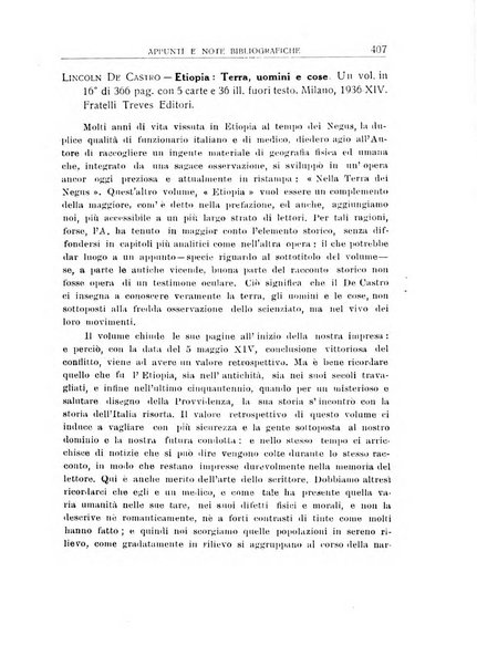 L'Africa italiana bollettino della Società africana d'Italia