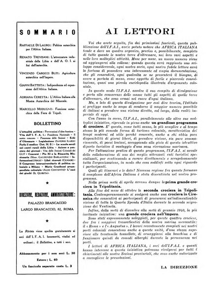 Africa italiana pubblicazione mensile dell'Istituto fascista dell'Africa italiana