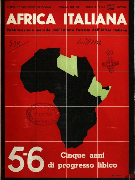 Africa italiana pubblicazione mensile dell'Istituto fascista dell'Africa italiana