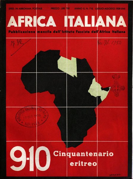 Africa italiana pubblicazione mensile dell'Istituto fascista dell'Africa italiana