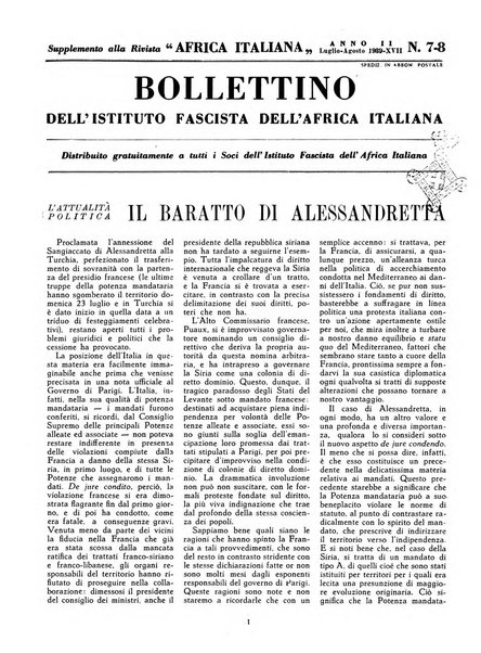 Africa italiana pubblicazione mensile dell'Istituto fascista dell'Africa italiana