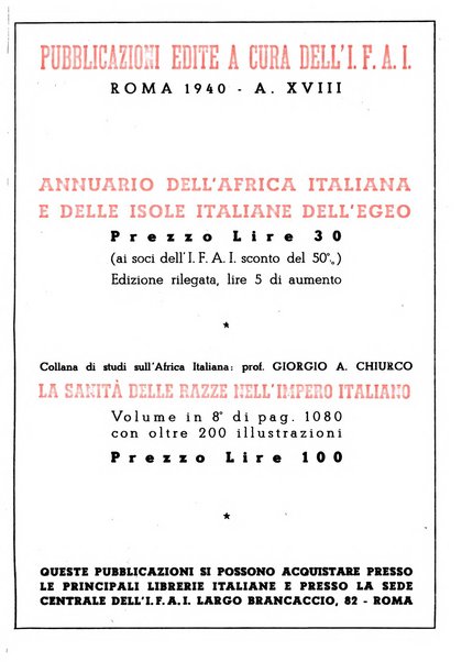 Africa italiana pubblicazione mensile dell'Istituto fascista dell'Africa italiana