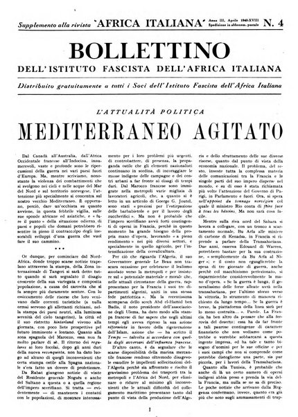 Africa italiana pubblicazione mensile dell'Istituto fascista dell'Africa italiana