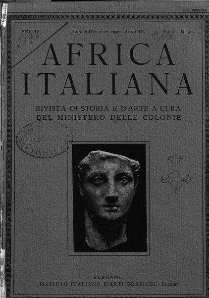 Africa italiana rivista di storia e d'arte