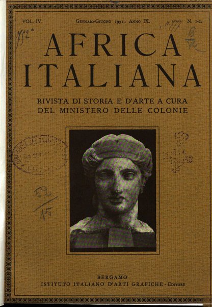 Africa italiana rivista di storia e d'arte