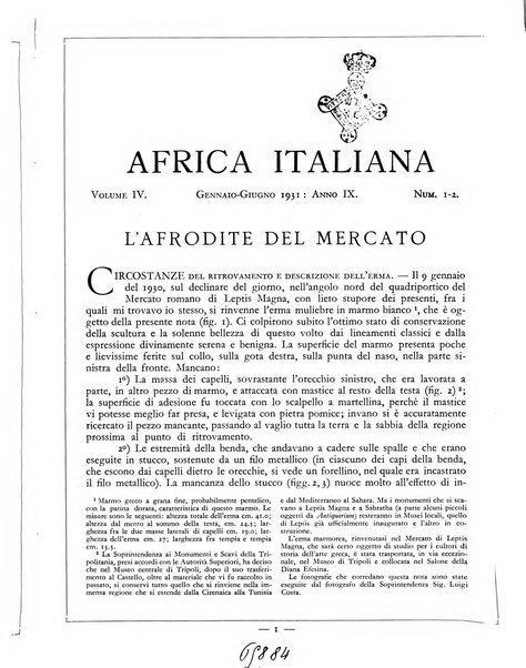 Africa italiana rivista di storia e d'arte