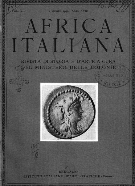 Africa italiana rivista di storia e d'arte