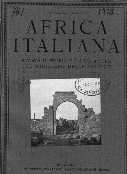 Africa italiana rivista di storia e d'arte