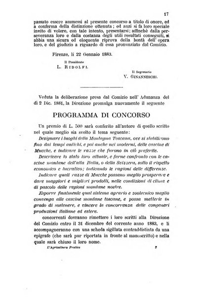 L'agricoltura pratica organo ufficiale del Comizio agrario di Firenze