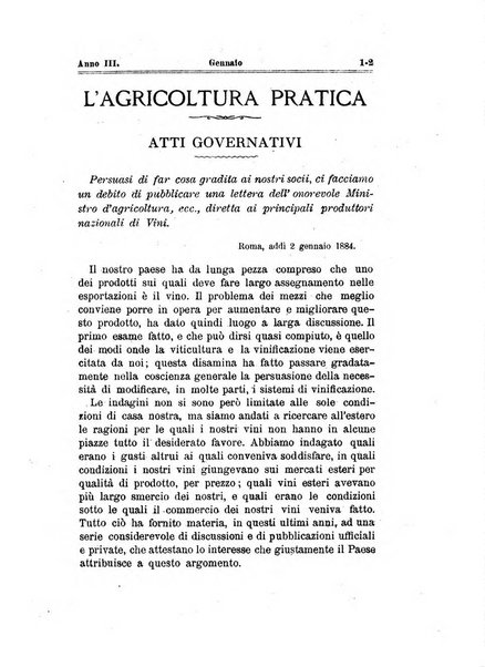 L'agricoltura pratica organo ufficiale del Comizio agrario di Firenze