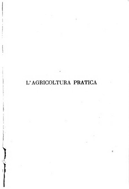 L'agricoltura pratica organo ufficiale del Comizio agrario di Firenze