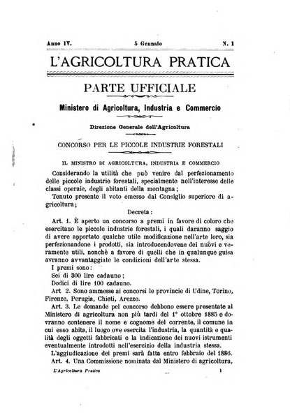L'agricoltura pratica organo ufficiale del Comizio agrario di Firenze