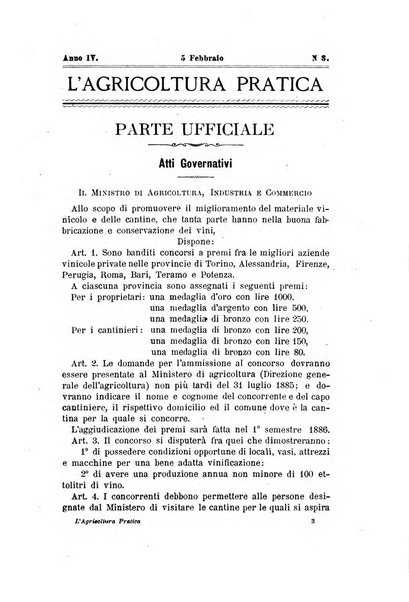 L'agricoltura pratica organo ufficiale del Comizio agrario di Firenze