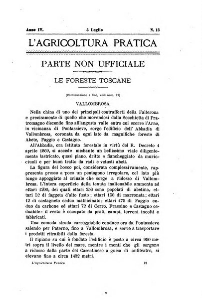L'agricoltura pratica organo ufficiale del Comizio agrario di Firenze