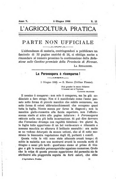 L'agricoltura pratica organo ufficiale del Comizio agrario di Firenze