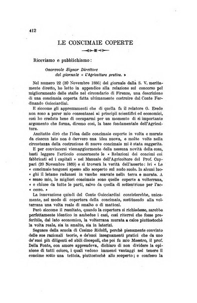 L'agricoltura pratica organo ufficiale del Comizio agrario di Firenze