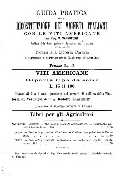 L'agricoltura pratica organo ufficiale del Comizio agrario di Firenze