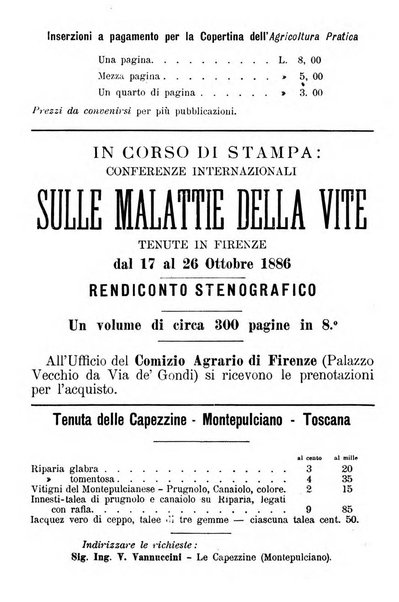 L'agricoltura pratica organo ufficiale del Comizio agrario di Firenze