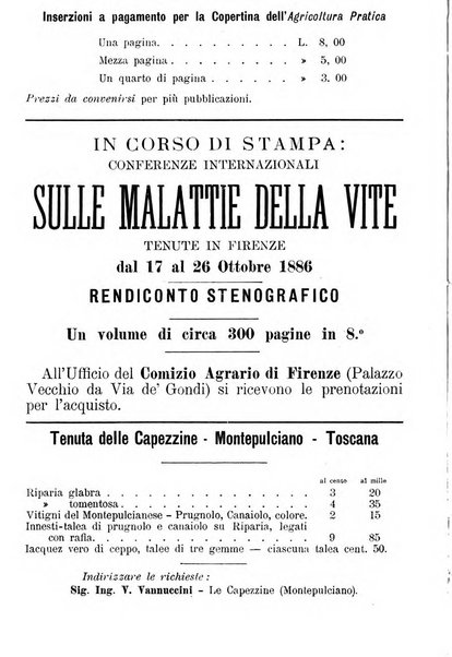 L'agricoltura pratica organo ufficiale del Comizio agrario di Firenze