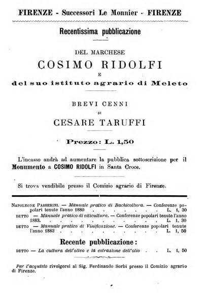 L'agricoltura pratica organo ufficiale del Comizio agrario di Firenze