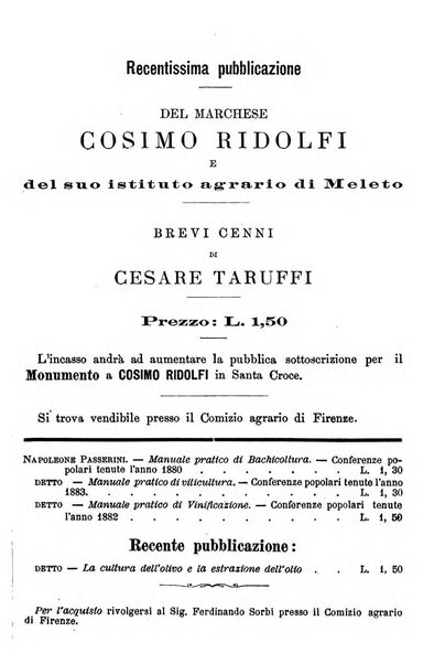 L'agricoltura pratica organo ufficiale del Comizio agrario di Firenze