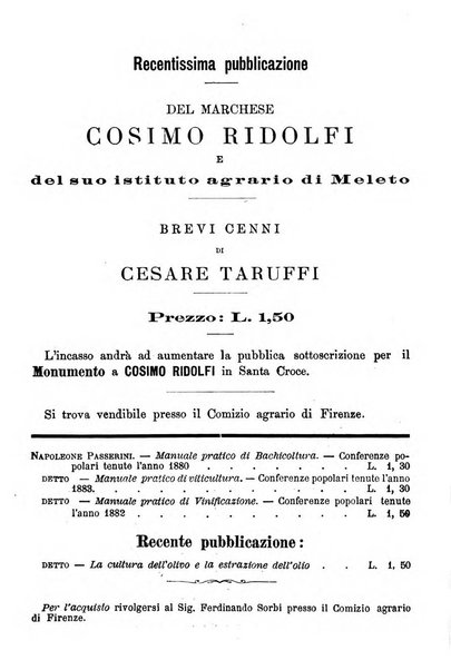 L'agricoltura pratica organo ufficiale del Comizio agrario di Firenze