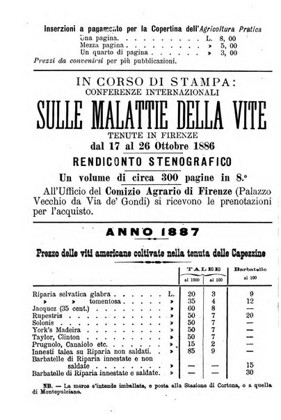 L'agricoltura pratica organo ufficiale del Comizio agrario di Firenze