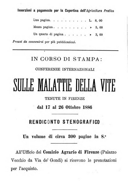 L'agricoltura pratica organo ufficiale del Comizio agrario di Firenze
