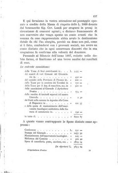 L'agricoltura pratica organo ufficiale del Comizio agrario di Firenze