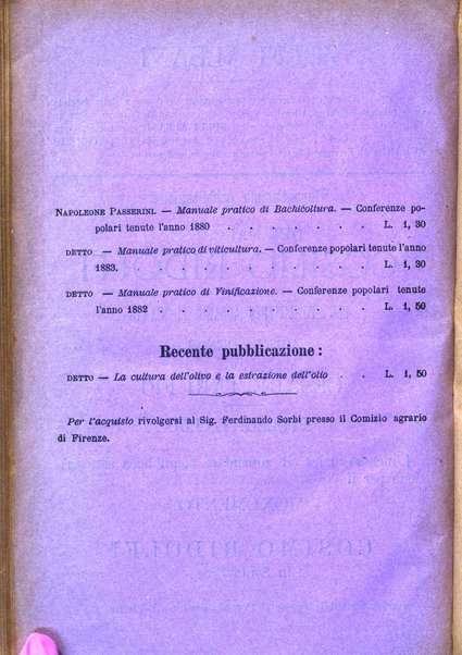 L'agricoltura pratica organo ufficiale del Comizio agrario di Firenze