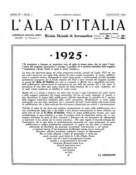 L'ala d'Italia rivista mensile di aeronautica