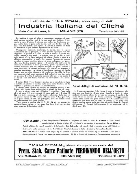 L'ala d'Italia rivista mensile di aeronautica