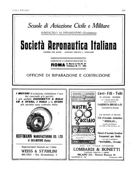 L'ala d'Italia rivista mensile di aeronautica