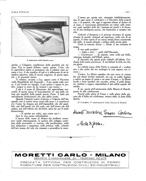 L'ala d'Italia rivista mensile di aeronautica