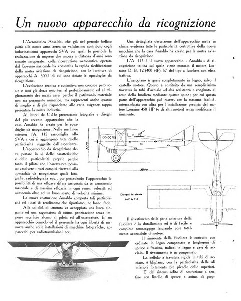 L'ala d'Italia rivista mensile di aeronautica