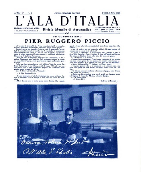 L'ala d'Italia rivista mensile di aeronautica