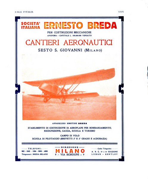 L'ala d'Italia rivista mensile di aeronautica