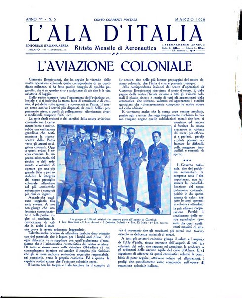 L'ala d'Italia rivista mensile di aeronautica