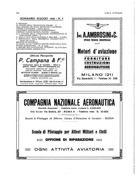 L'ala d'Italia rivista mensile di aeronautica