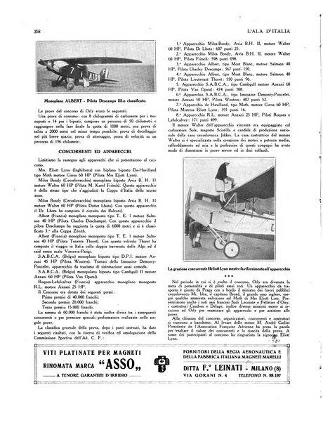 L'ala d'Italia rivista mensile di aeronautica