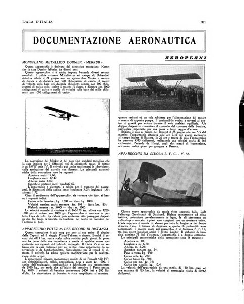 L'ala d'Italia rivista mensile di aeronautica