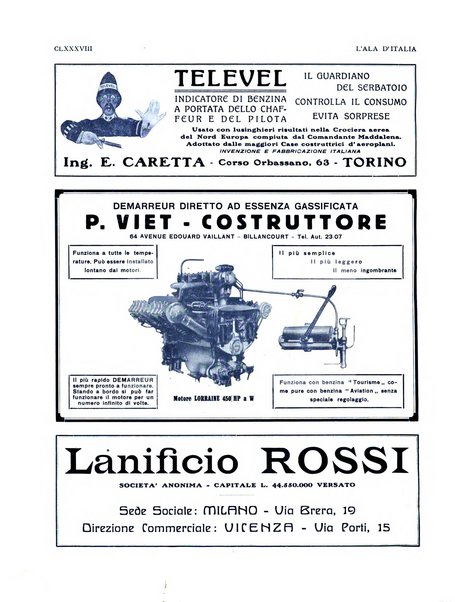 L'ala d'Italia rivista mensile di aeronautica