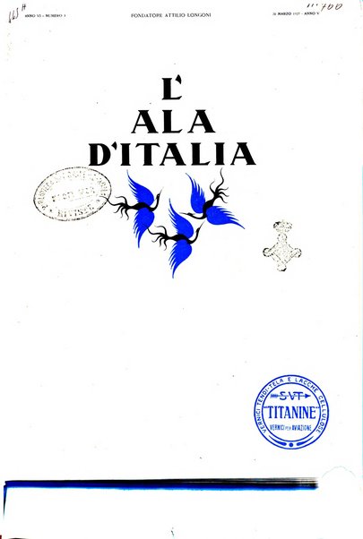 L'ala d'Italia rivista mensile di aeronautica