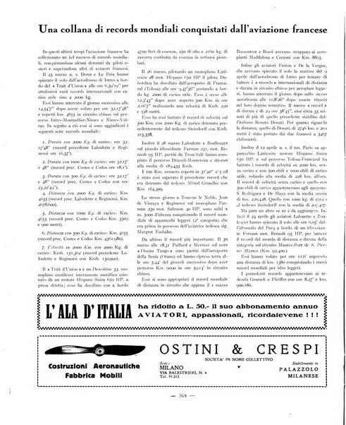 L'ala d'Italia rivista mensile di aeronautica